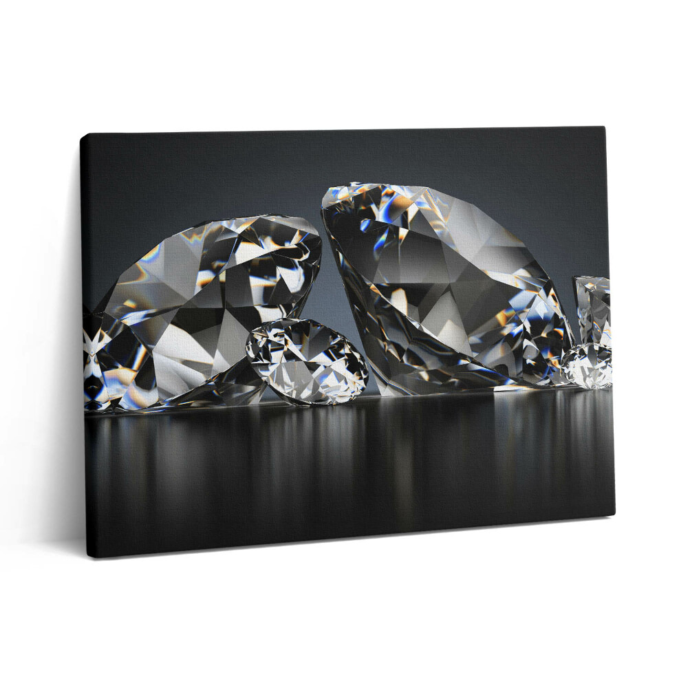 Pictură pe pânză 80x60 Diamante strălucitoare frumoase