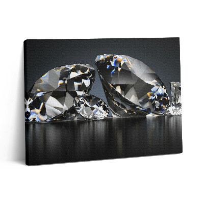 Pictură pe pânză 80x60 Diamante strălucitoare frumoase