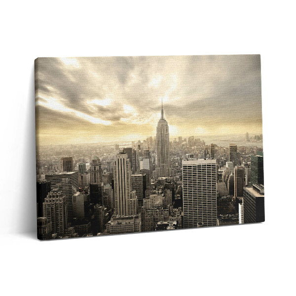 Pictură pe pânză 80x60 Panoramă a clădirii Empire State