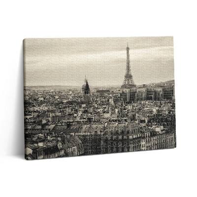 Pictură pe pânză 80x60 Peisajul din Paris și Turnul Eiffel