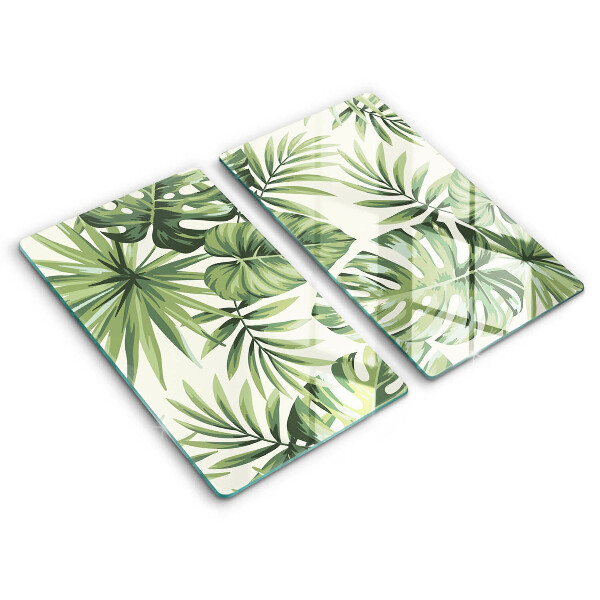 Placă de protecție pentru plita Ilustrație cu frunze de Monstera