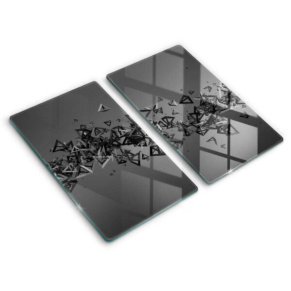 Placă de protecție pentru aragaz Forme 3D abstracte