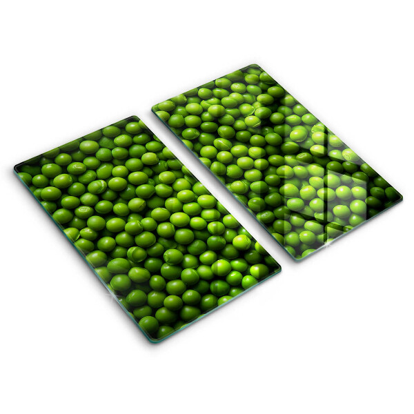 Placă din sticla protectie perete Fasole verde