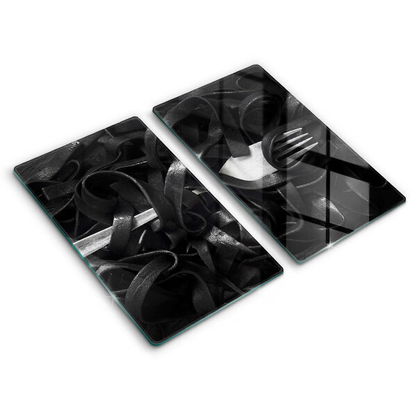 Placă de protecție pentru aragaz Paste Tagliatelle Negre