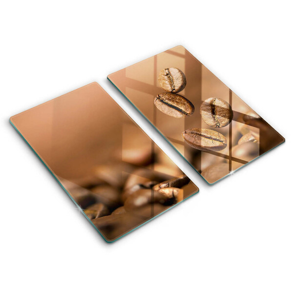 Placă din sticla protectie plita boabe de cafea