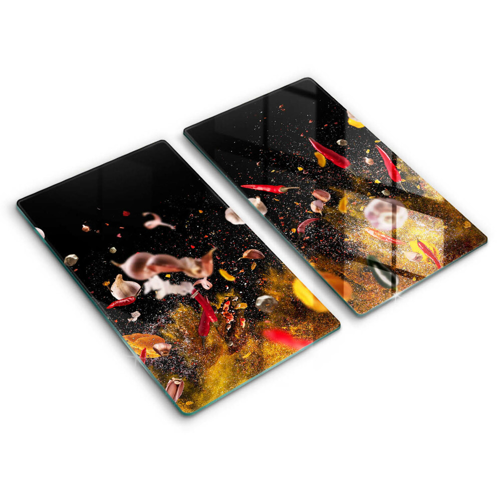 Placă din sticla protectie perete Condimente picante