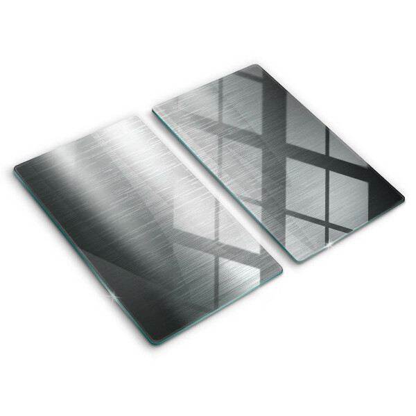 Placă de protecție pentru plita Textură metalică