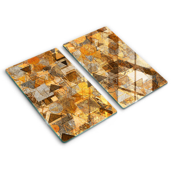 Placă din sticla protectie plita Model de forme geometrice
