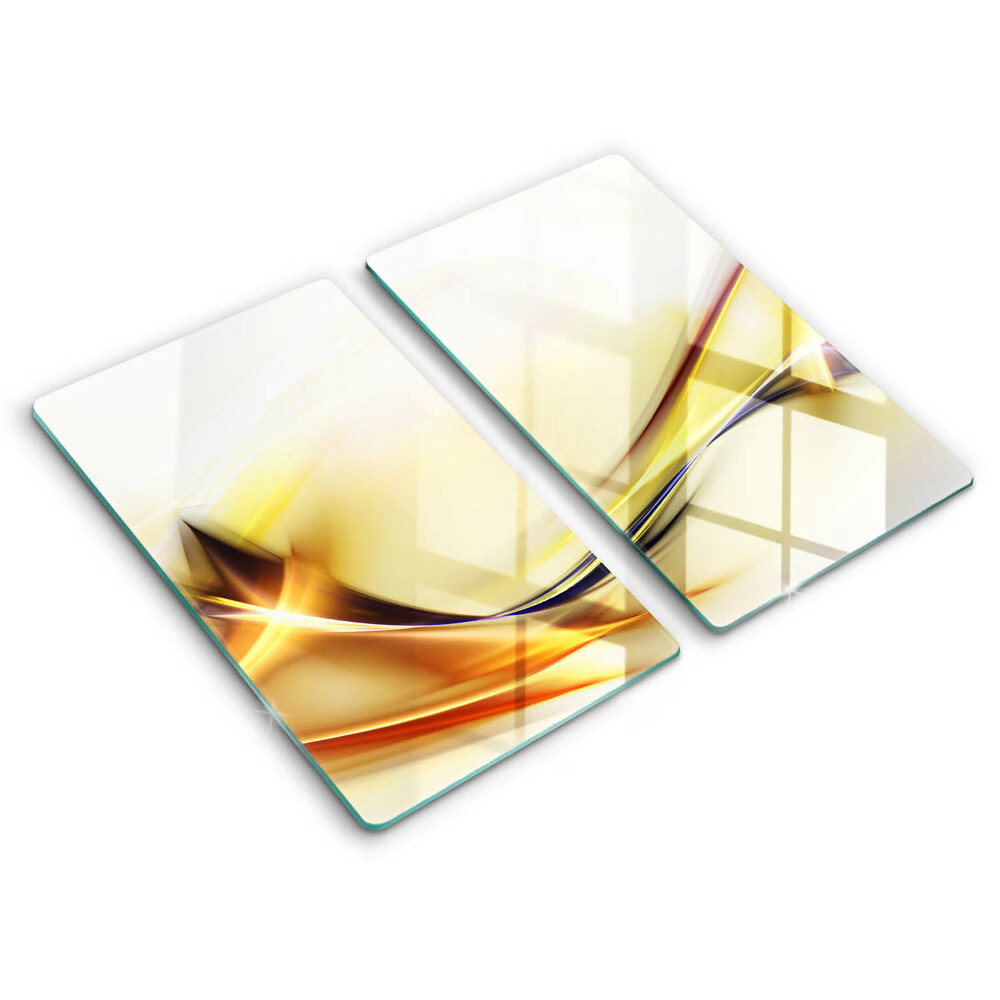 Placă din sticla protectie perete Linii de lumină abstracte