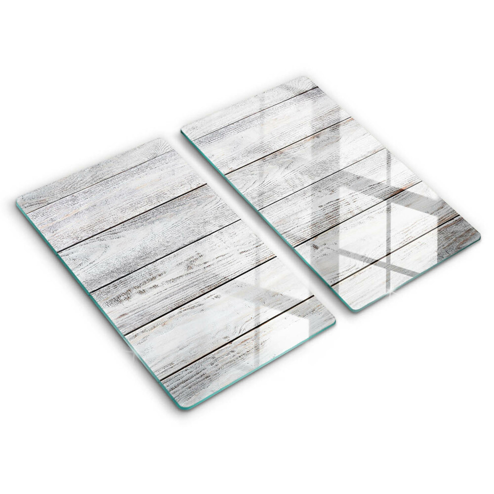 Placă din sticla protectie perete Scânduri de lemn deschis la culoare