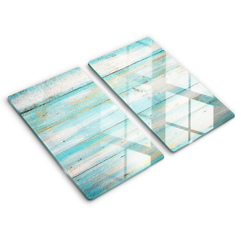 Placă din sticla protectie perete Scânduri de lemn vintage