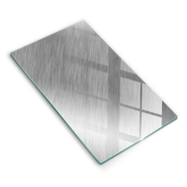 Placă din sticla protectie perete bucatarie Textură de fundal metalică