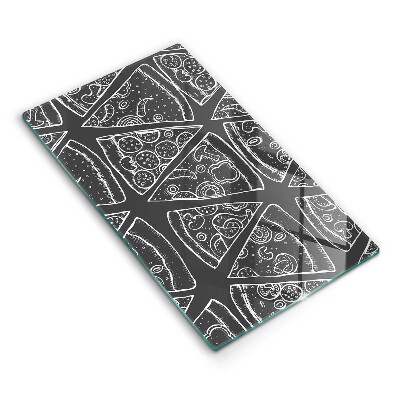 Placă din sticla protectie perete bucatarie Ilustrație pizza