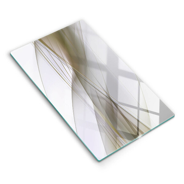 Placă sticla protectie aragaz Design de linii abstracte