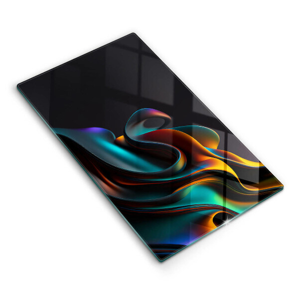 Placă sticla protectie aragaz Abstracție colorată