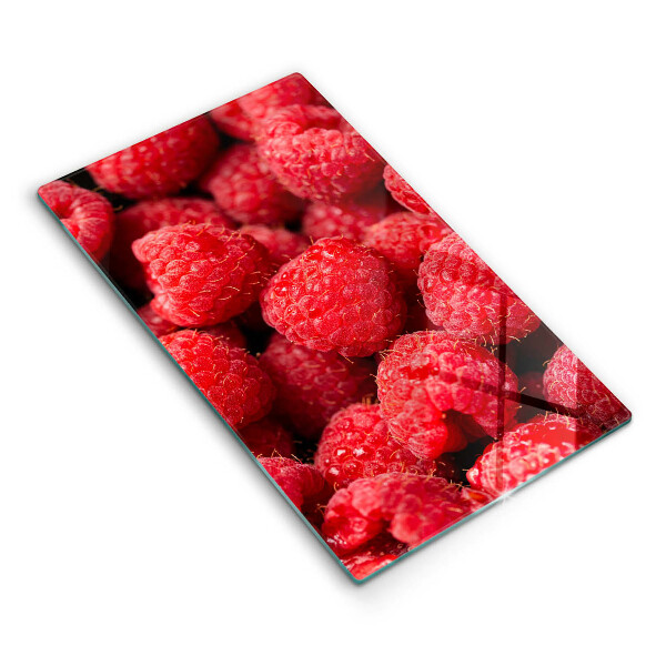 Placă sticla protectie aragaz Fructe de zmeură