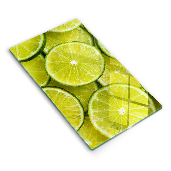 Placă sticla protectie aragaz Felii de lime