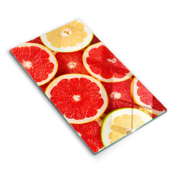 Placă sticla protectie aragaz Felii de grapefruit