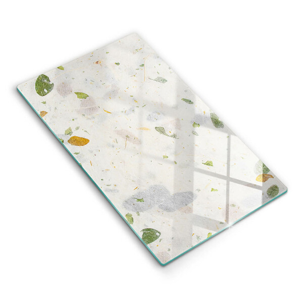 Placă din sticla protectie perete bucatarie Frunze care cad