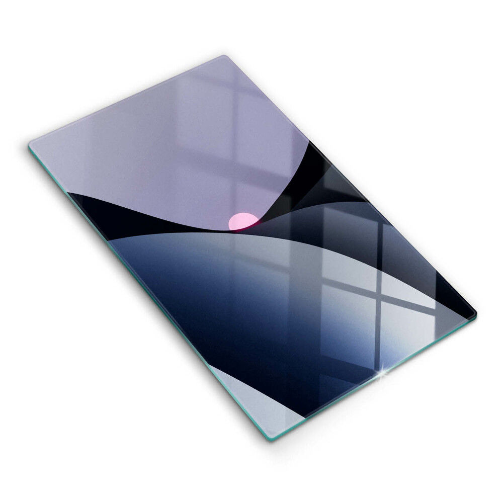 Placă din sticla protectie perete bucatarie Forme abstracte