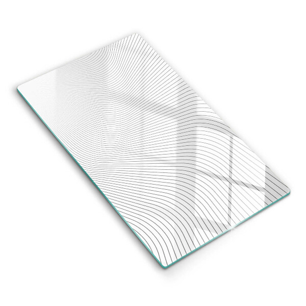 Placă sticla protectie aragaz Model de linie modern