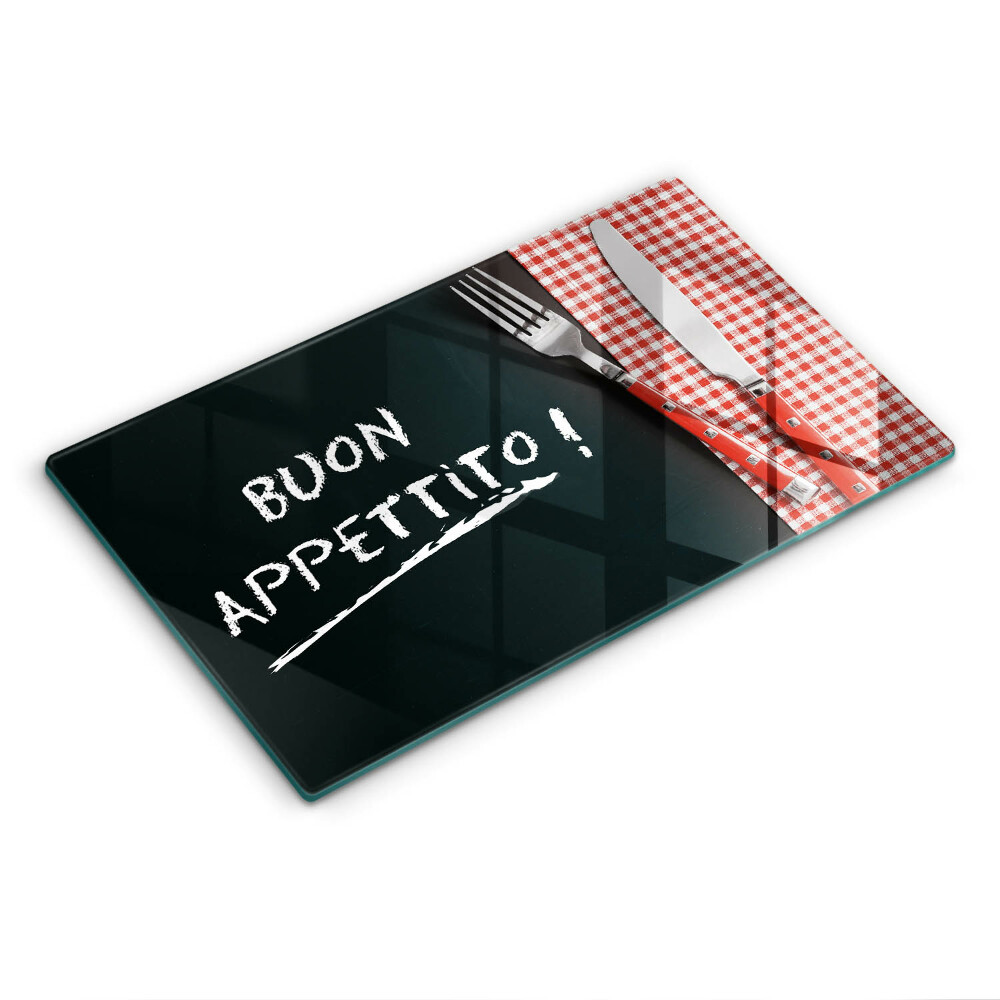 Placă protecție plita Inscripția Buon Appetito!
