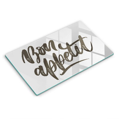 Placă de protecție pentru plita Inscripția Poftă bună