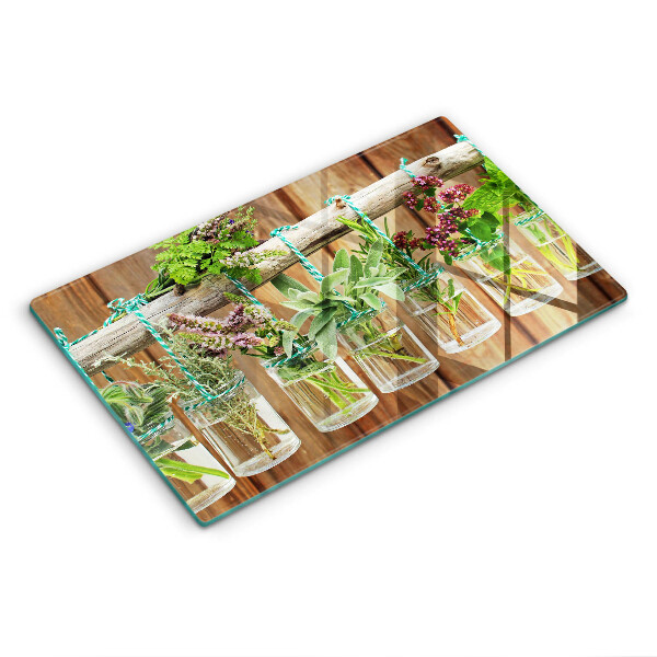 Placă de protecție pentru plita Plante aromatice vintage
