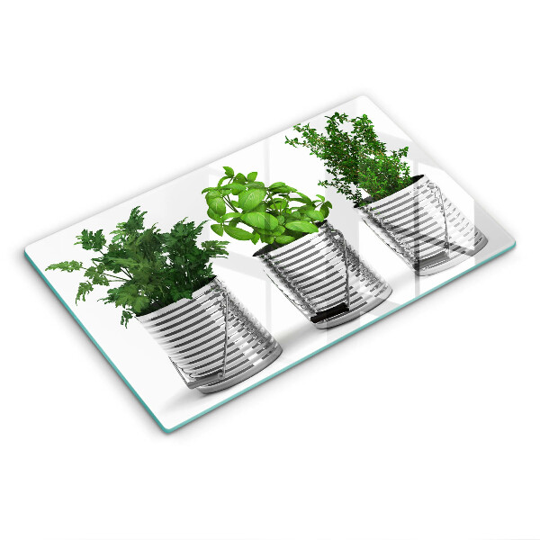 Placă din sticla protectie perete Ghivece plante aromatice