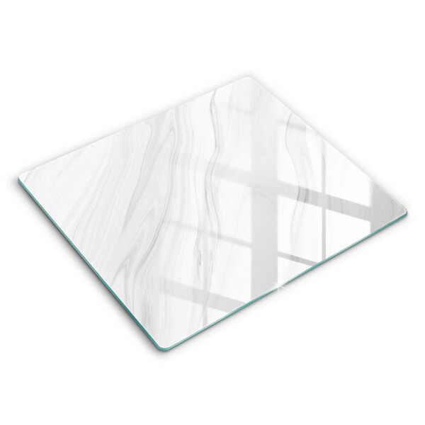 Decorativ placă sticla protectie aragaz Marmură delicată 60x52 cm
