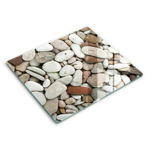Decorativ placă sticla protectie aragaz Fundal cu pietre mici 60x52 cm