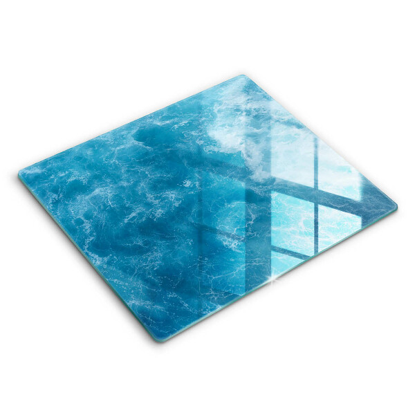 Decorativ placă sticla protectie aragaz Apă albastră 60x52 cm