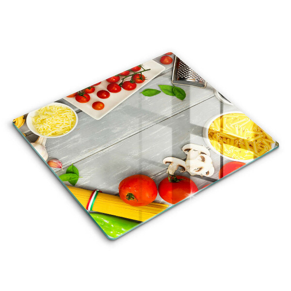 Decorativ placă sticla protectie aragaz Mâncare de bucătărie 60x52 cm
