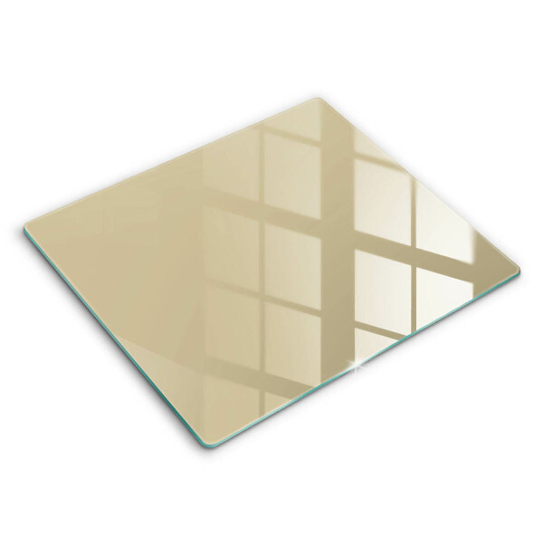 Decorativ placă sticla protectie aragaz Culoare bej 60x52 cm