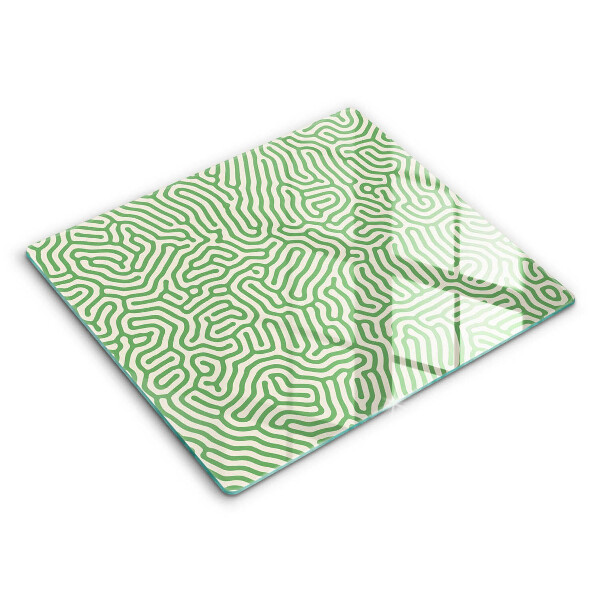 Decorativ placă sticla protectie aragaz Linii de abstractizare 60x52 cm