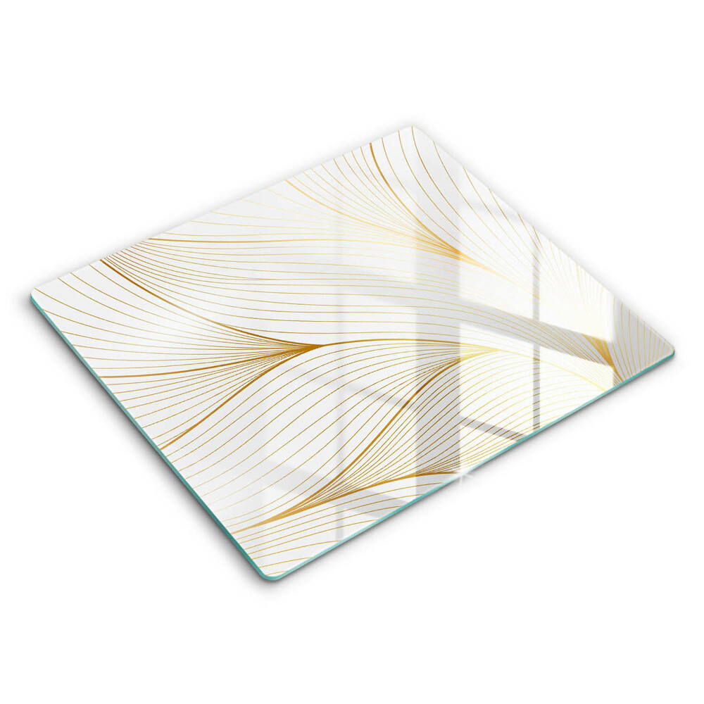 Decorativ placă sticla protectie aragaz Model de linie modern 60x52 cm 