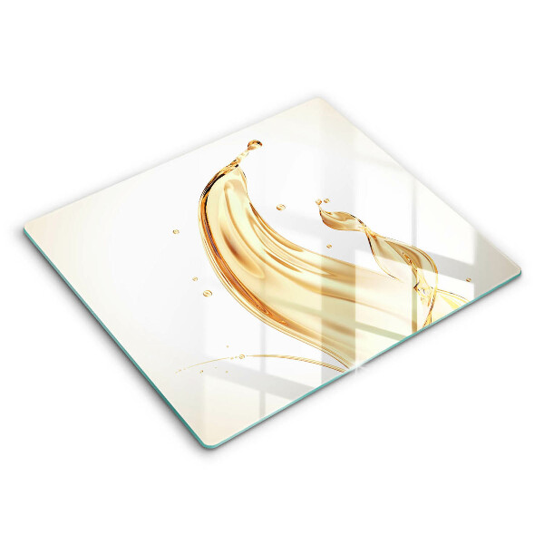 Decorativ placă sticla protectie aragaz Ulei de măsline 60x52 cm
