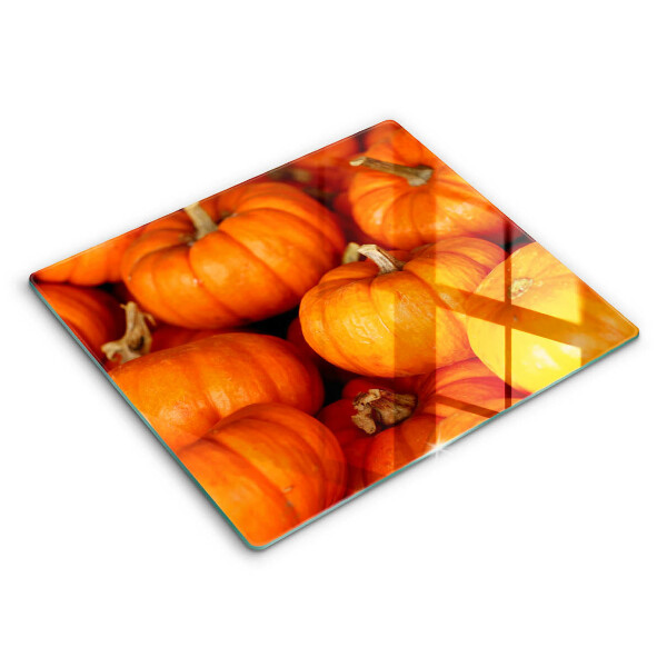 Decorativ placă sticla protectie aragaz Dovleci 60x52 cm 