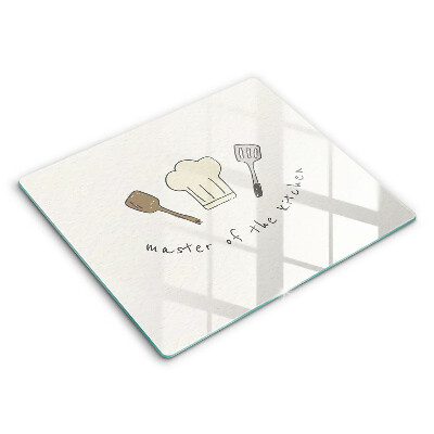 Decorativ placă sticla protectie aragaz Maestrul Bucătăriei 60x52 cm 