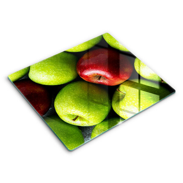 Decorativ placă sticla protectie aragaz Mere suculente 60x52 cm