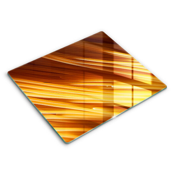 Decorativ placă sticla protectie aragaz Paste spaghete 60x52 cm
