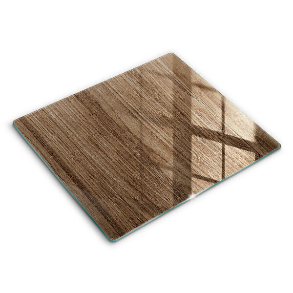 Decorativ placă sticla protectie aragaz Textură lemn 60x52 cm