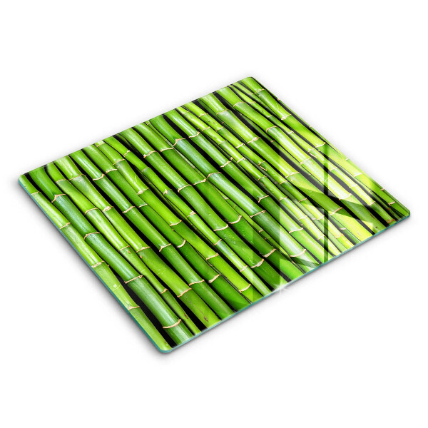 Decorativ placă sticla protectie aragaz Bambusuri naturale 60x52 cm