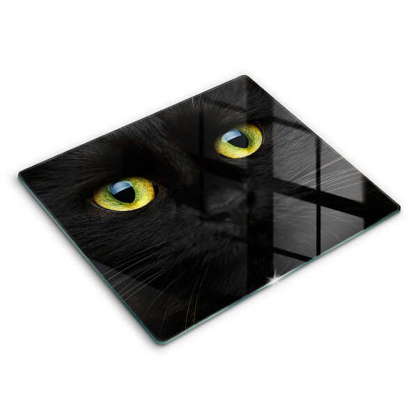 Decorativ placă sticla protectie aragaz Ochi de pisică animale 60x52 cm