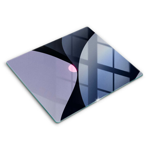 Decorativ placă sticla protectie aragaz Forme abstracte 60x52 cm