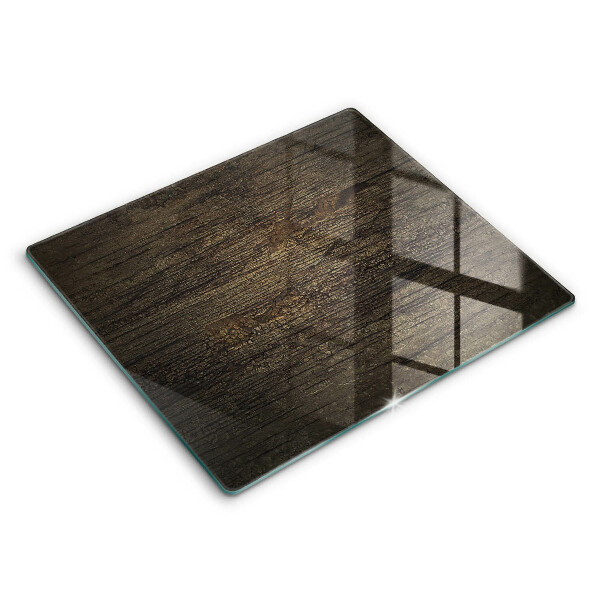 Decorativ placă sticla protectie aragaz Textură de scoarță de lemn 60x52 cm
