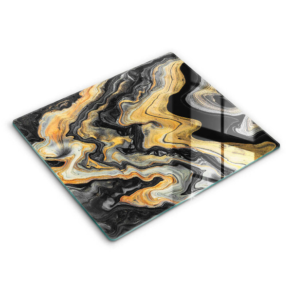 Decorativ placă sticla protectie aragaz Structură abstractă 60x52 cm