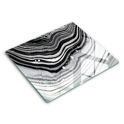 Decorativ placă sticla protectie aragaz Abstracție de cerneală 60x52 cm 