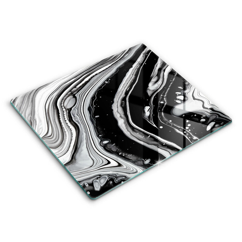 Decorativ placă sticla protectie aragaz Abstracție de cerneală 60x52 cm 