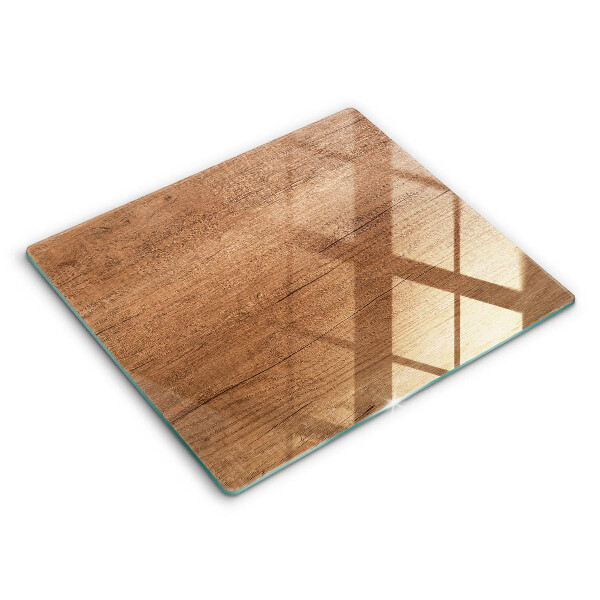 Decorativ placă sticla protectie aragaz Textură lemn 60x52 cm